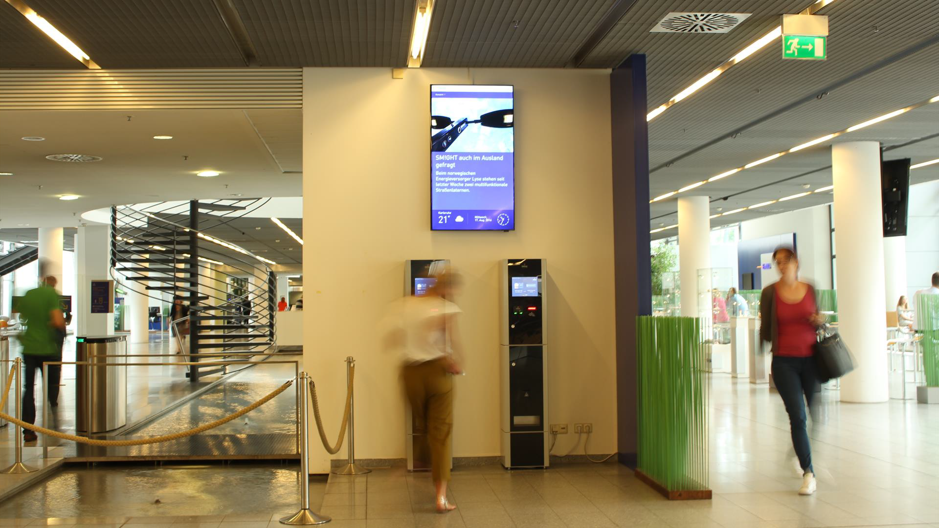 Example of digital signage from EnBW